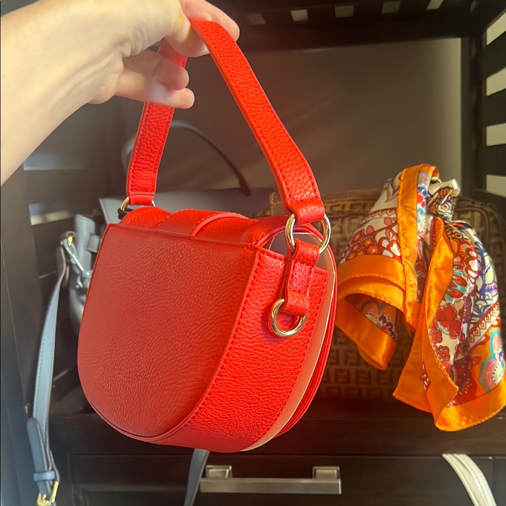 Versace Jeans Collection Red Shoulder Bag - Picture 5 of 9